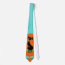Search for black cat ties Mid century modern
