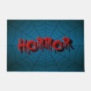 Search for scary halloween doormats Red