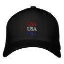 Search for 4th embroidered hats Red white and blue