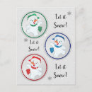 Search for snowmen postcards Snowing
