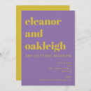 Search for purple and yellow wedding invitations Trendy