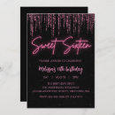 Search for cool sweet 16 invitations Glitter