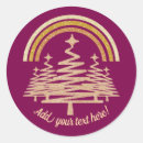 Search for fir stickers Gold glitter