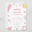 Search for pink pool party invitations Summer