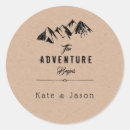 Search for the adventure begins stickers Rustic