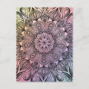 Search for floral mandala postcards Purple