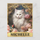 Search for pink cats postcards Roses