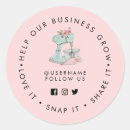 Search for vintage business stickers Watercolor