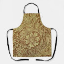 Search for flower drawing aprons William morris