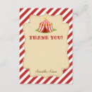 Search for circus thank you cards Red