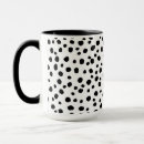 Search for dalmatian dots mugs Black and white