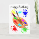 Search for splatter birthday cards Paint