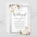 Search for silver border invitations Flowers