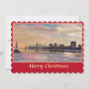 Search for chicago skyline christmas cards Red