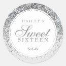 Search for silver sweet sixteen stickers Glam