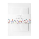 Search for floral wedding invitation belly bands Colourful