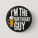 Search for adult birthday badges Black and white