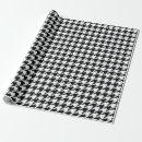 Search for houndstooth wrapping paper Black and white