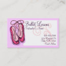 Search for ballets business cards Slippers
