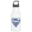 Search for superman water bottles S shield