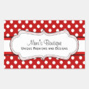 Search for red and white polka dot stickers Girly