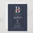 Search for monogram b invitations Minimalist