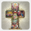Search for vintage catholic stickers Cross