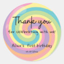 Search for lollipop thank you stickers Colourful