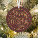 Search for weather christmas tree decorations Plaid