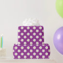 Search for violet flower wrapping paper White