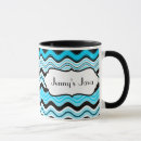 Search for black and aqua mugs White