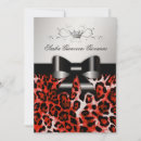 Search for red leopard invitations Black