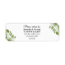 Search for wedding elegant return address labels Botanical