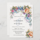Search for peach and blue wedding invitations Chic