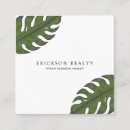 Search for leaf business cards Green and white