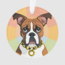 Search for boxer dog christmas tree decorations Cartoon