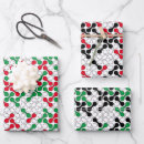 Search for red and green wrapping paper Geometric pattern