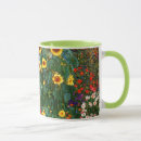 Search for gustav klimt mugs Farm garden with sunflowers