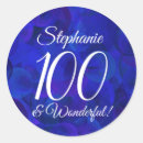 Search for 100 birthday stickers 100 years old