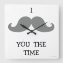 Search for mustache clocks Moustache