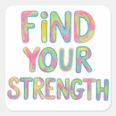 Search for strength stickers Motivational