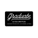Search for black chalkboard return address labels Stylish