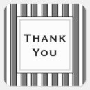 Search for stripe thank you stickers Black white