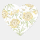 Search for yellow rose wedding stickers Watercolor