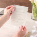 Search for vellum wedding invitations Elegant