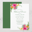 Search for hawaiian rehearsal dinner invitations Hibiscus