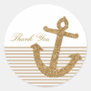 Search for anchor thank you stickers Gold