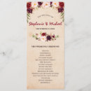 Search for programs for wedding menus Burgundy