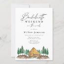 Search for weekend in the woods invitations Outdoor