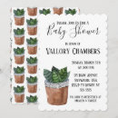 Search for succulent plants baby shower invitations Desert